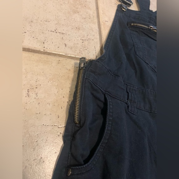 💜 Triple Five Soul Black Cotton Zip Detail Overalls - XS - Picture 3 of 15